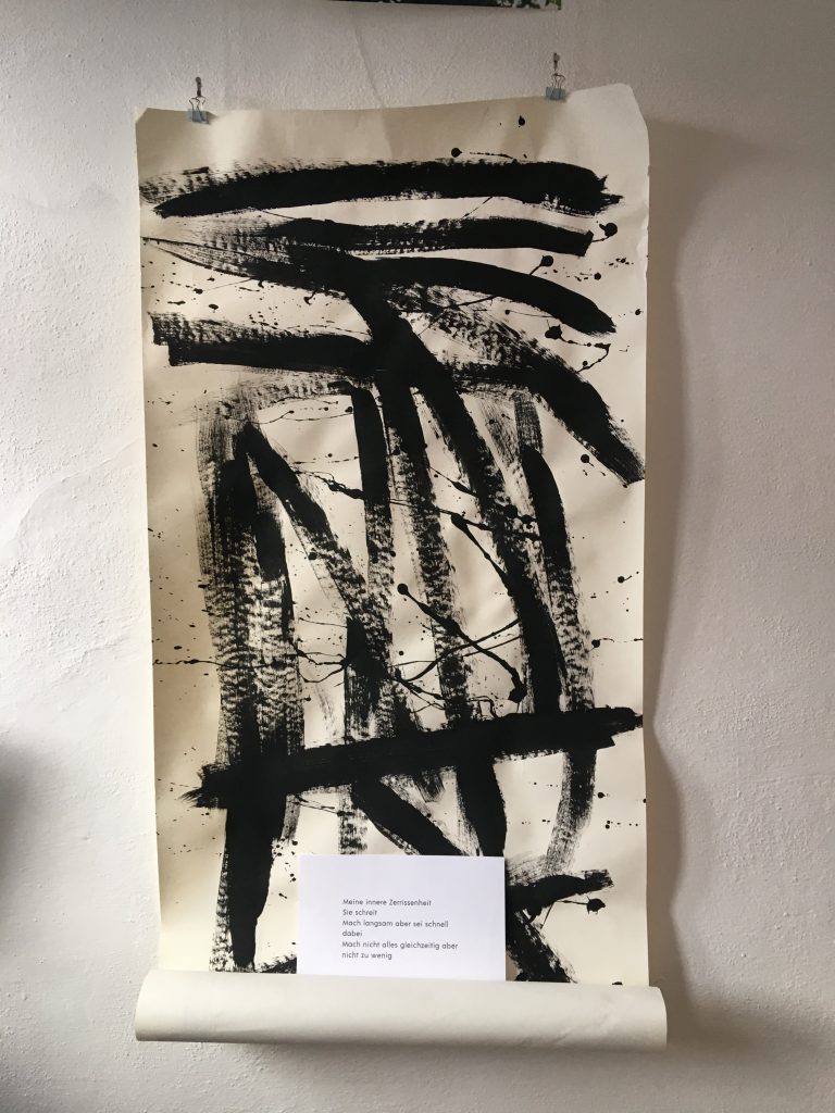 I AM SO NOT OKAY WITH THIS | Gouache auf Papier ca 60x180, 2020 | I AM SO NOT OKAY WITH THIS | Gouache on paper ca 60x180, 2020