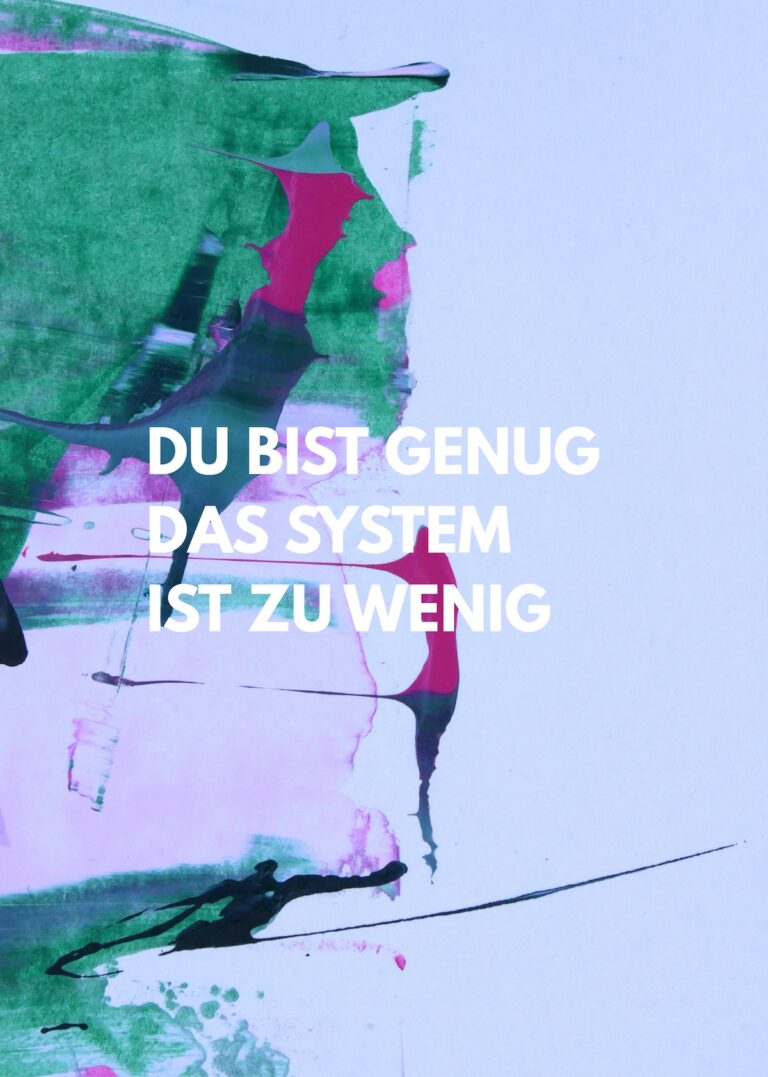 Mixed Media Work. Message on abstract painting. You are enough the system is to less. Print, Poster, Postkarte. Mixed Media Arbeit Schritzug Di bist genug das System ist zu wenig auf abstrakter Kunst. Print.