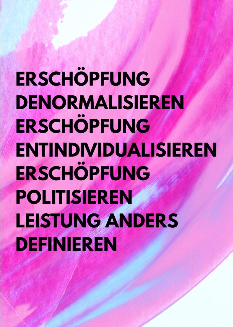 Mixed Media Print Art Work negotiating narratives of performance care work and motherhood in german society. Abstract Art Painting combined with questions whos performance is visible and whose not. Mixed Media Arbeit, die Care Arbeit, Leistungsnarrative udn Mutterschaft verhandelt. Abstrakte Kunst komibiniert it Fragen und Texten. Welceh Leistung belibt unsichtbar? Was word überhauot als Leistung anerkannt? Kräftige Farben Pink, rosa mit schwarzer Schrift. Stron pink colours and black letters. Auch asl Print, Poster erhältlich.