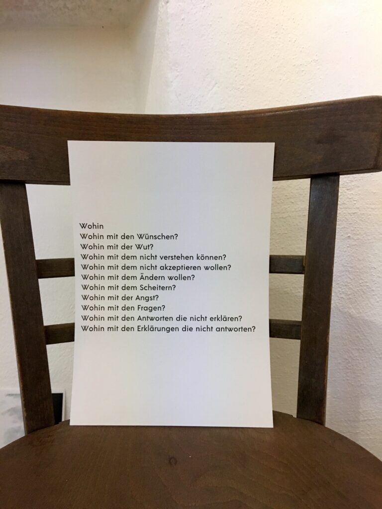 WOHIN | Lyrik | Poetry