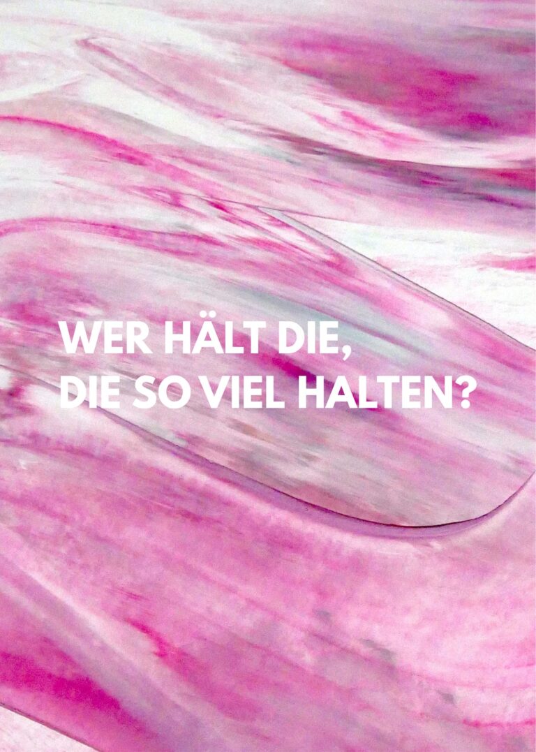 Mixed Media Work. Message on abstract painting. Asking wo is olding these who hold so much? Mixed Media Arbeit. Wer hält die, die so viel halten. Schrift auf abstrakter Kunst. Rosa Melerei. Print